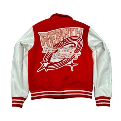 Retrovert Rebirth Varsity Jacket In Red