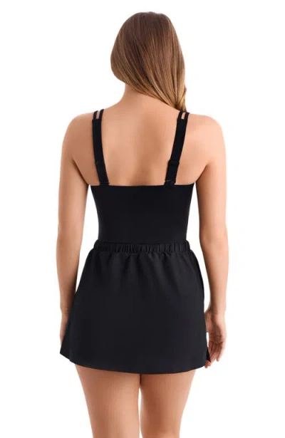 Shapesolver Sport Skirted Runaround Chlorine Resistant One-piece Swimsuit