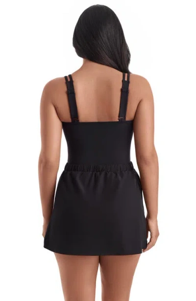 Shapesolver Sport Skirted Runaround Chlorine Resistant One-piece Swimsuit