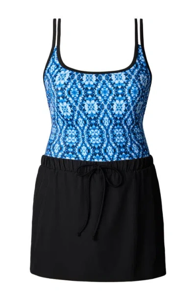 Shapesolver Sport Skirted Runaround Chlorine Resistant One-piece Swimsuit