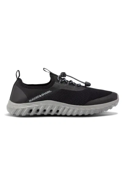 Rugged Shark Mens Cay Water Shoes In Black
