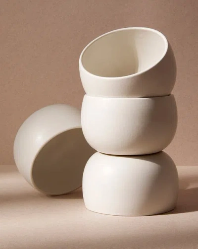 Gharyan Stoneware Le Kuisto Dinnerware Set In White