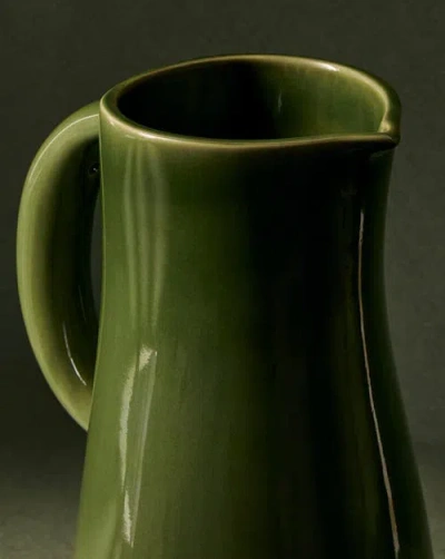 Gharyan Stoneware Stoneware Jug Dadasi 50 oz In Green