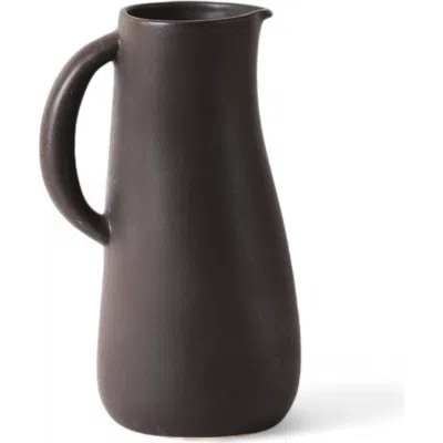 Gharyan Stoneware Stoneware Jug Dadasi 50 oz In Black