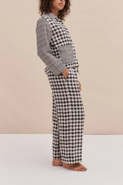 Desmond & Dempsey Pajama Pocket Set In Multi