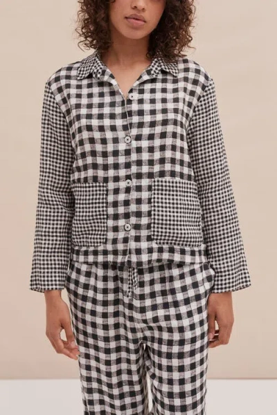 Desmond & Dempsey Pajama Pocket Set In Multi