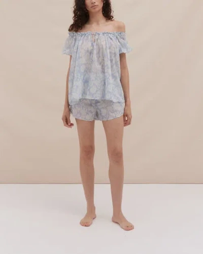 Desmond & Dempsey Fig Print Alma Pyjama Set In Multi