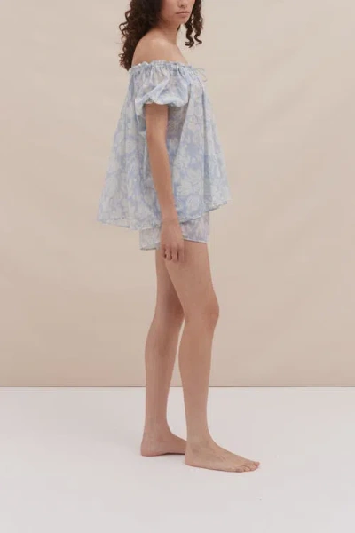 Desmond & Dempsey Fig Print Alma Pyjama Set In Multi