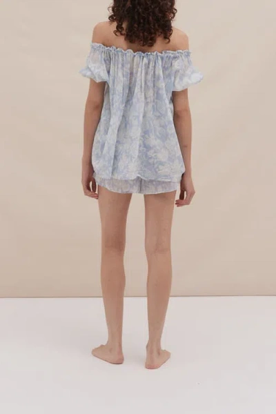 Desmond & Dempsey Fig Print Alma Pyjama Set In Multi