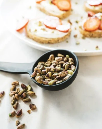 Gharyan Stoneware Stoneware Bowl Spoon Shape | Dadasi In Black