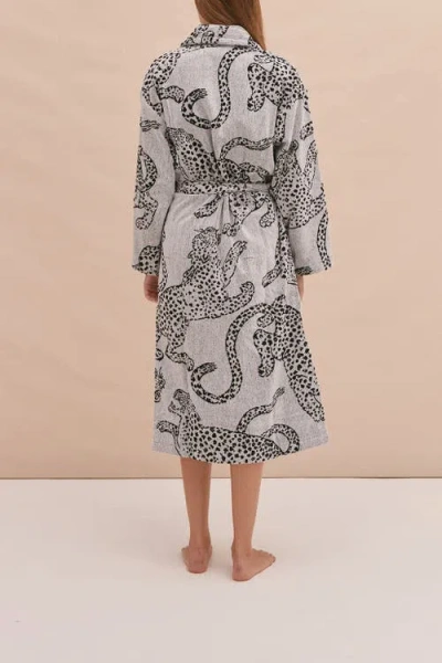 Desmond & Dempsey The Jag Cream Towel Robe