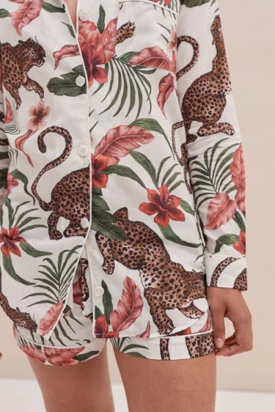 Desmond & Dempsey Signature Pajama Set In Multi