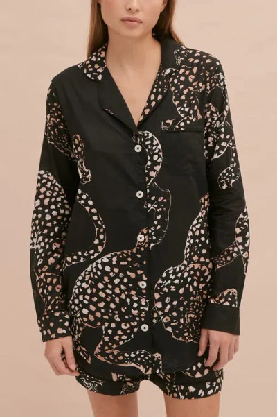 Desmond & Dempsey Signature Pajama Set In Multi