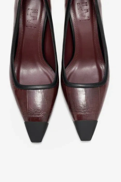 Prologue Shoes Rona Pointed Toe Pump In Burgundy