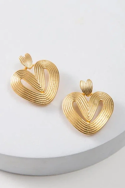 Noonday Collection Golden Palmier Earrings In Gold