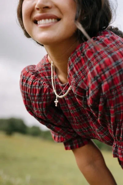 Noonday Collection Silver Sequin Necklace In Silver