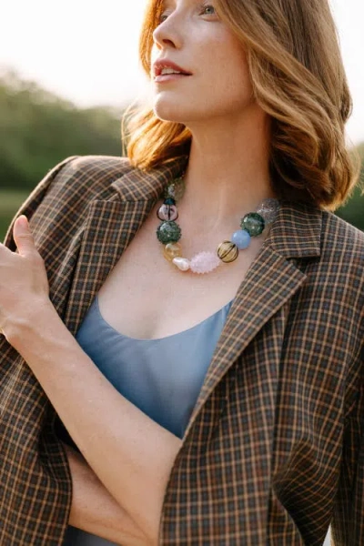 Noonday Collection Iris Glass Blown Necklace In Multi