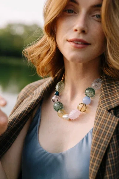 Noonday Collection Iris Glass Blown Necklace In Multi