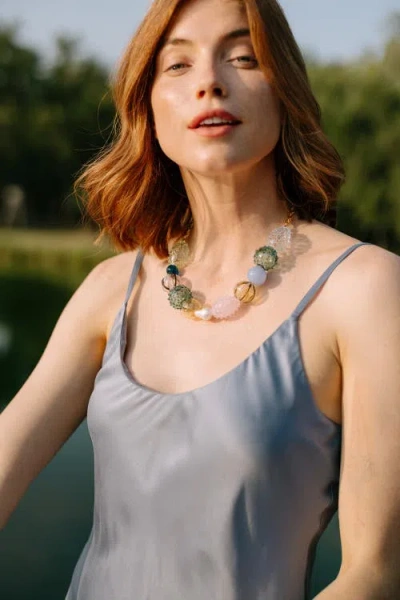 Noonday Collection Iris Glass Blown Necklace In Multi