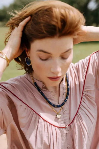 Noonday Collection Halo Earrings, Deep Indigo In Blue