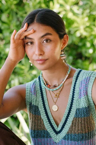 Noonday Collection Sea Pearl Necklace In Blue