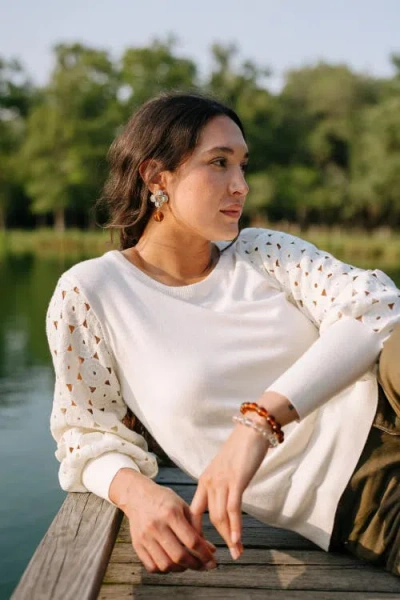 Noonday Collection Lucid Glass Bracelet Set In Red