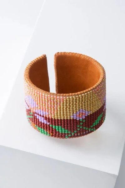 Noonday Collection Desert Sunset Cuff In Orange