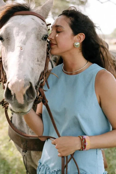 Noonday Collection Desert Sunset Cuff In Orange