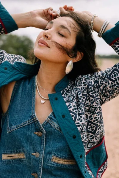 Noonday Collection Textured Statement Earrings In Silver