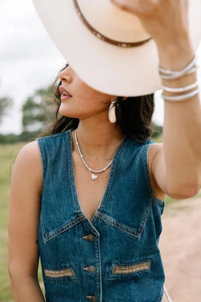 Noonday Collection Textured Statement Earrings In Silver