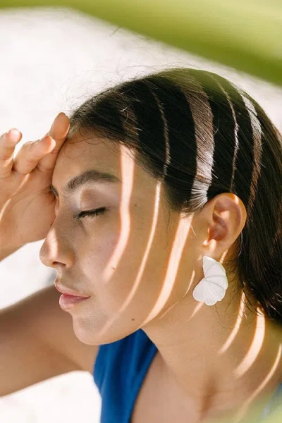 Noonday Collection Porcelain Petal Earring In White