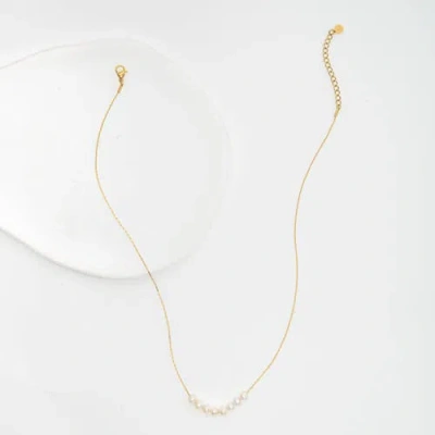 Starfish Project Harmony Pearl Cluster Necklace In Gold