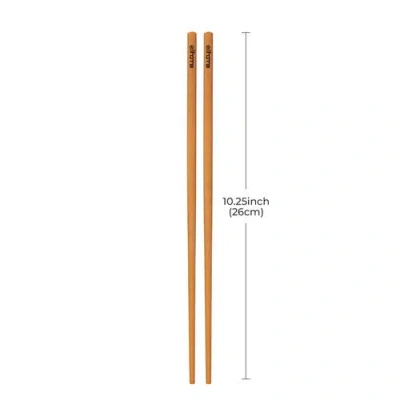 Elihome Premium Wood Fiber Chopsticks In Brown