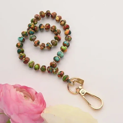 Starfish Project Sedona Emperor Stone Beaded Phone Wrist Strap In Multi