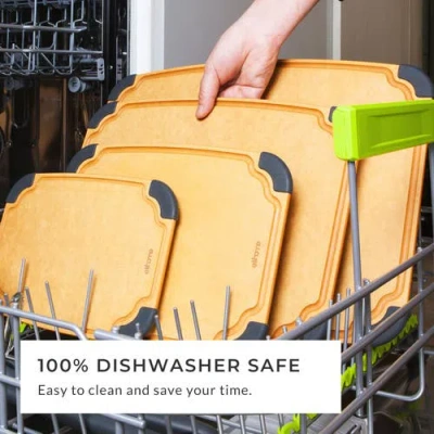 Elihome Essential Series Cutting Board, Large- 14" X 10" In Brown