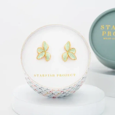Starfish Project Poised Petal Earrings In Gold