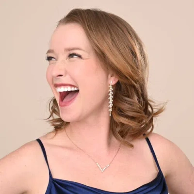 Starfish Project Graceful Willow Zircon And Gold Dangle Earrings In Gold