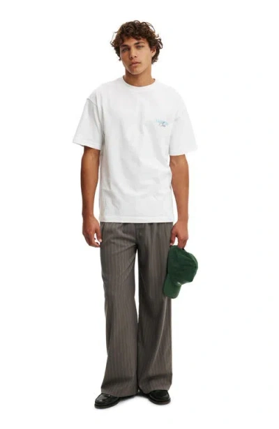 Cotton On Box Fit Text T-shirt In White