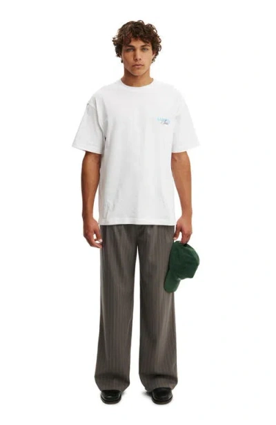 Cotton On Box Fit Text T-shirt In White
