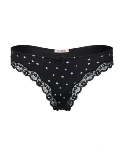 Adore Me Shea Thong Panties In Black