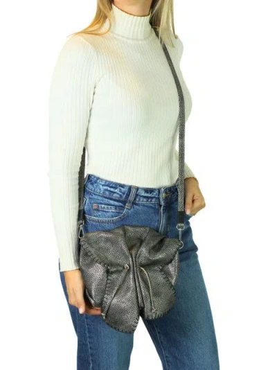 Carlos Falchi Full Size Convertible Butterfly Lambskin Crossbody Bag