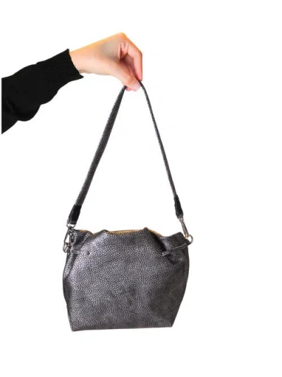 Carlos Falchi Full Size Convertible Butterfly Lambskin Crossbody Bag