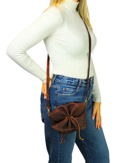 Carlos Falchi Full Size Convertible Butterfly Lambskin Crossbody Bag