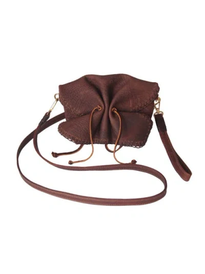Carlos Falchi Mini Butterfly Lambskin Convertible Crossbody Bag
