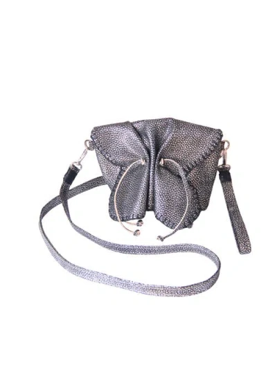 Carlos Falchi Mini Butterfly Lambskin Convertible Crossbody Bag