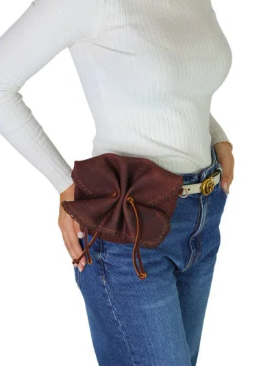 Carlos Falchi Mini Butterfly Lambskin Convertible Crossbody Bag