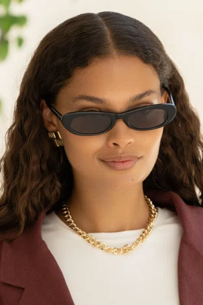 Freyrs Eyewear Sophie Cat Eye Sunglasses In Black