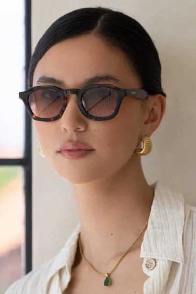 Freyrs Eyewear Blake Square Sunglasses In Brown