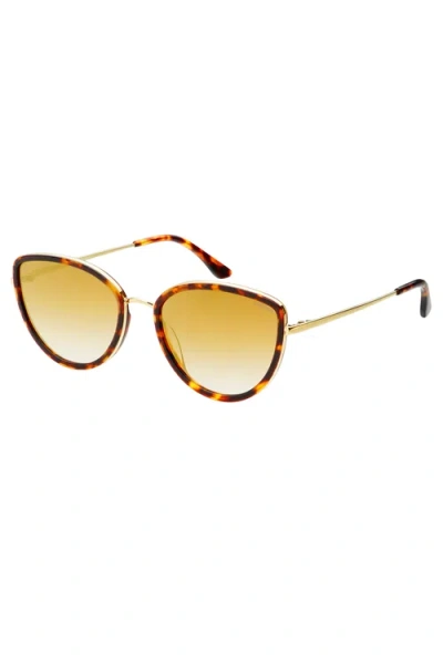 Freyrs Eyewear Luna Cat Eye Sunglasses In Brown