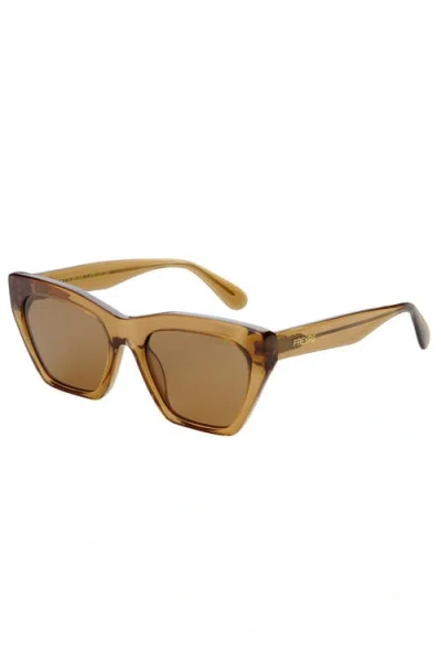 Freyrs Eyewear Gia Cat Eye Sunglasses In Brown